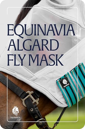 Algard Soft Mesh Horse Fly Mask with Ears (Light Blue / Horse)