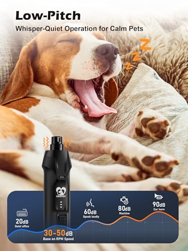 6 Speed Dog Nail Grinder (Black)