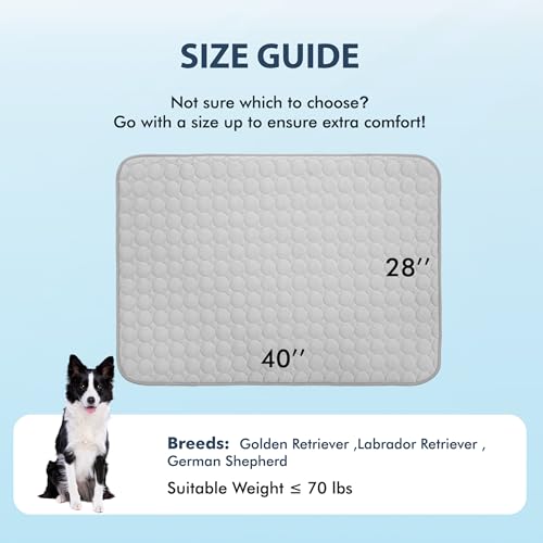 Summer Cooling Mat & Sleeping Pad (40" x 28" / Grey)
