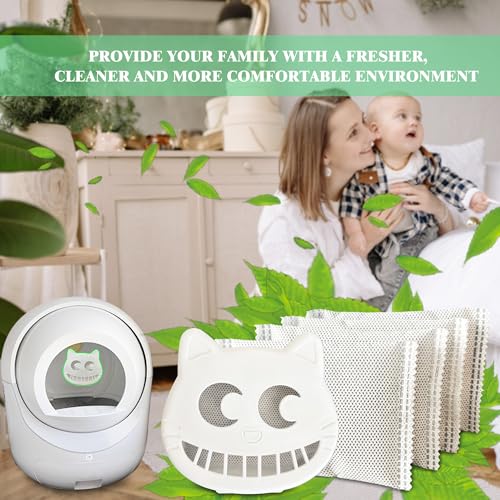 Unscented Cat Litter Box Deodorizer for Fumoi Automatic Litter Box (White)