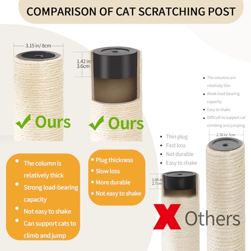 59 Inch Modern Cat Tree Tower for Large Indoor Cats