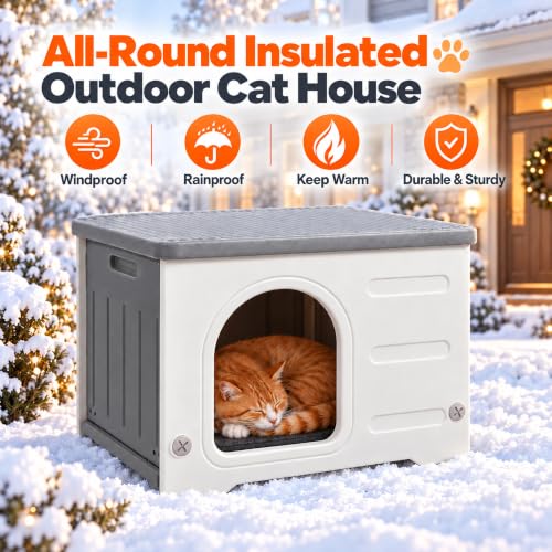 HDPE Cat House with Liner (Modern)