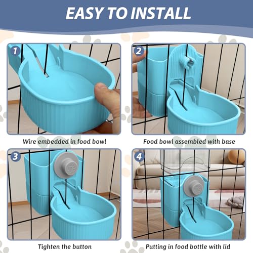 Rabbit Food Dispenser (Blue)