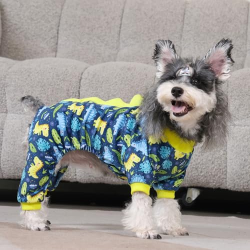 Dinosaur Costume Dog Pajamas (X-Small / Dinos#6)