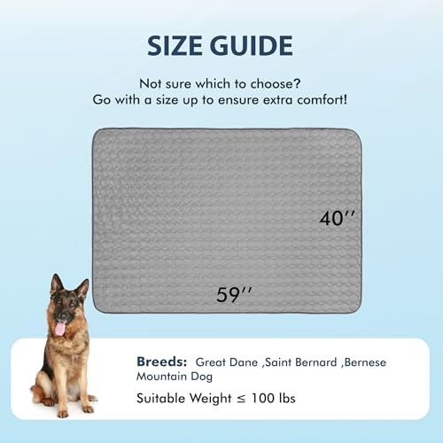 Summer Cooling Mat & Sleeping Pad (59" x 40" / Dark Grey)