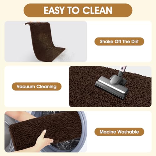 Dog Door Mat for Muddy Paws (Brown / 71" x 25")