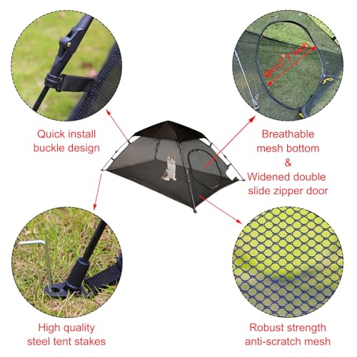 AICHIFAN Mini Cat Tent for Outside Playpen Pop Up Indoor Pet Cat Enclosures Portable Sunshade and Anti