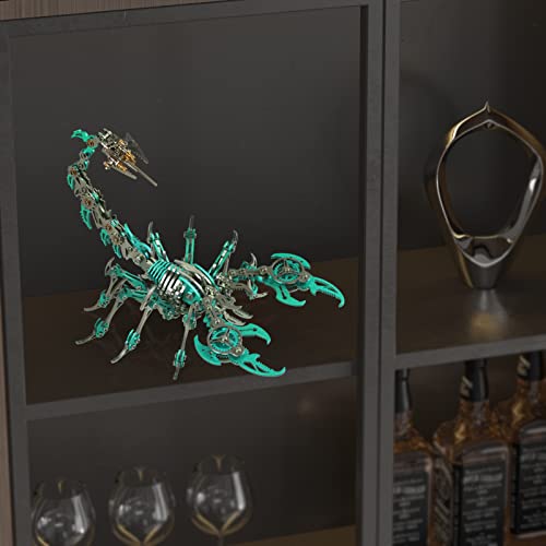 Scorpion 3D Metal Puzzles Kits for Adults Teens (Green)