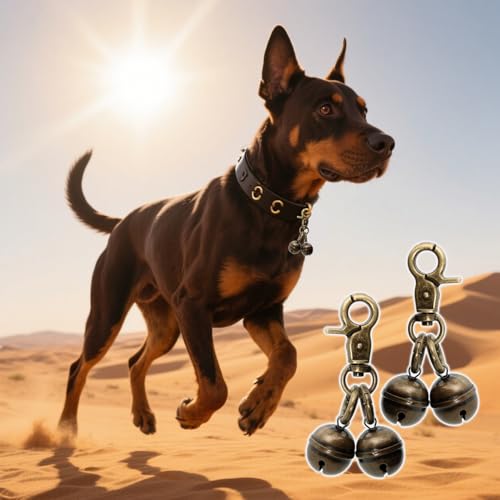 Copper Bells for Dog Training to Go Outside (Lobster Clasp (for Medium & Large Dogs))
