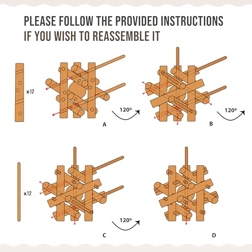 Wooden Chewing Toy for Small Animals (Colorless)