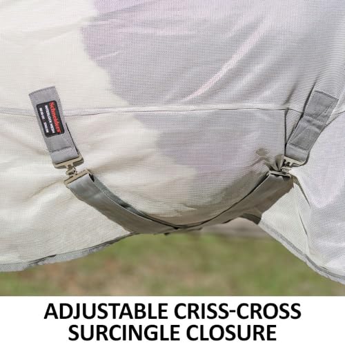 Soft Interlock Mesh II Horse Fly Sheets (Horse Size 61 / Pony Euro Surcingle Pony / Silver)