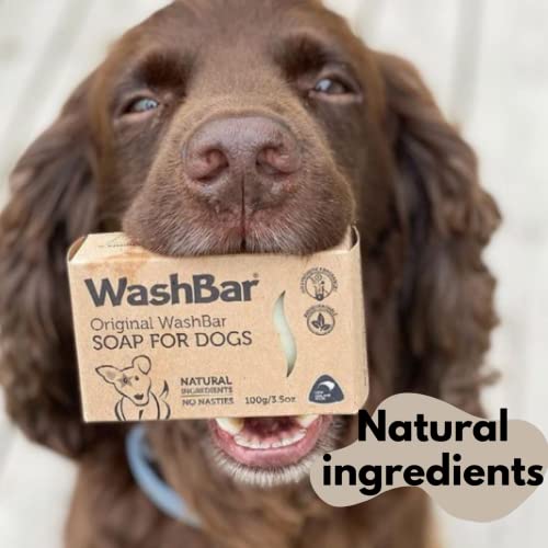 The Natural Dog Shampoo Bar Soap for Itchy Skin Relief (Two 3.5oz (100g) soap bars)