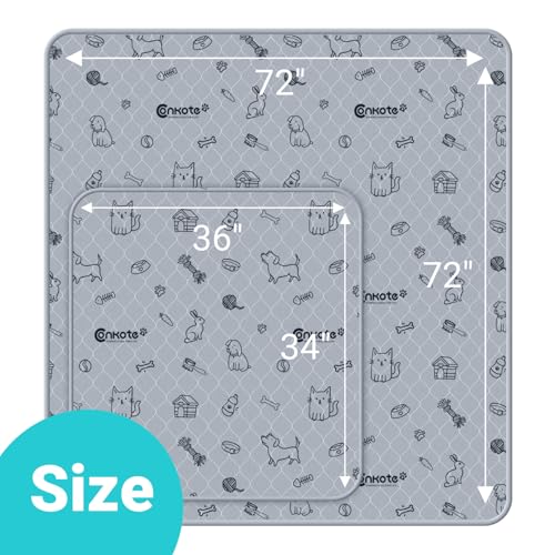 Extra Large 72"x72" Washable Pee Pads for Dog Super Absorbent (72x72 Inch (Pack of 1))