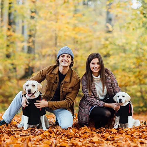 Dog Hoodie Flannel Pet Hooded Sweater with Hat Puppy Pullover Sweater Shirt (X-Large / Black)