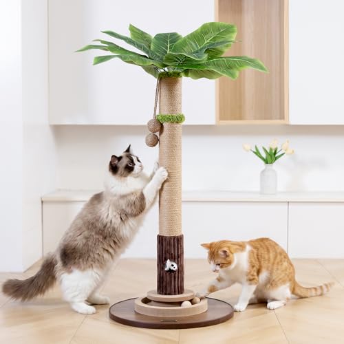 35"Cat Scratching Posts For Indoor Cat (Brown)