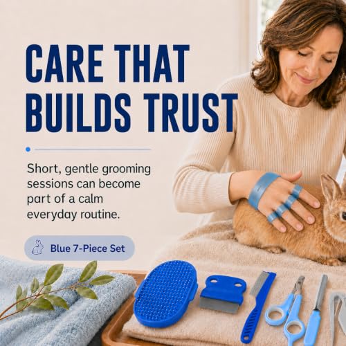 Rabbit Grooming Kit (Blue)