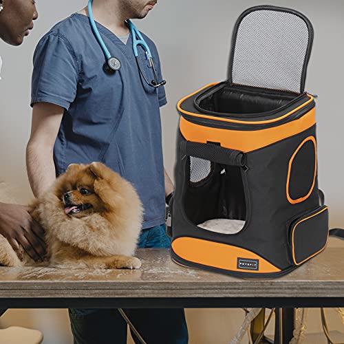 Dog and Cat Backpack Carrier (AOrange)