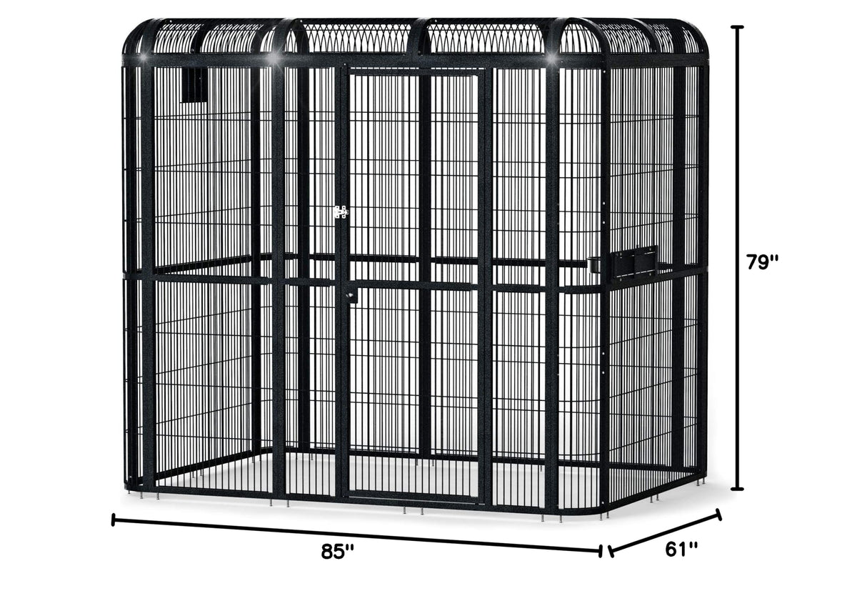 A&E Cage Co. Walk in Aviary (85.0"L x 61.0"W x 79.0"H)
