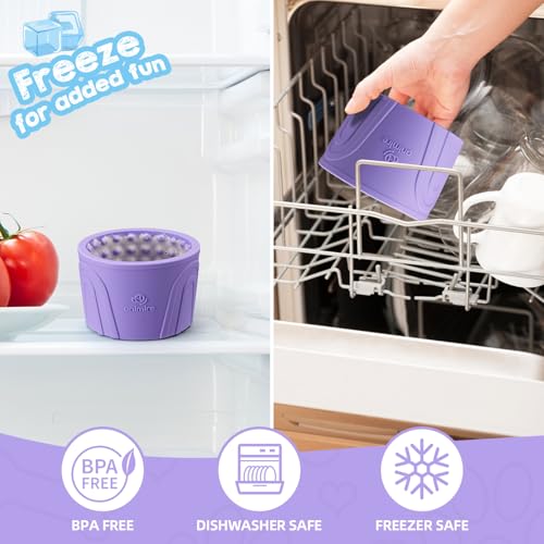Dog Slow Feeder Lick Bowl (S / Purple)