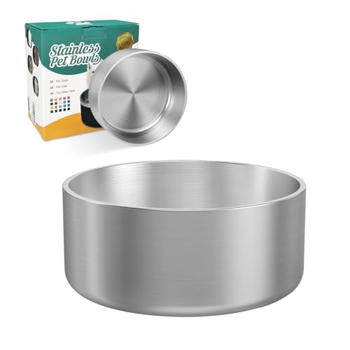 Stainless Steel Dog Bowls (Large / Stainless steel)