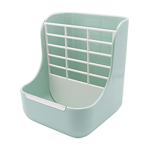 Rabbit Hay Feeder 2 in 1 Automatic Guinea Pig Food Bowl (Green)