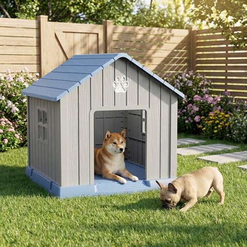 Dog House Outdoor (Blue / 31.18*33.7*32.52)