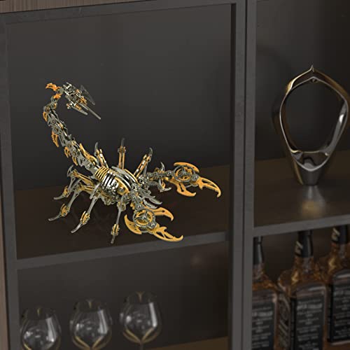 Scorpion 3D Metal Puzzles Kits for Adults Teens (Golden)