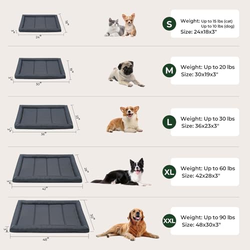 Oxford Dog Bed for Extra Large Dogs (48.0"L x 30.0"W x 3.0"Th)