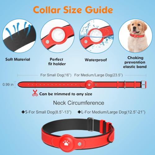 GPS Tracker for Dogs (Orange / S(8.5''-13''))