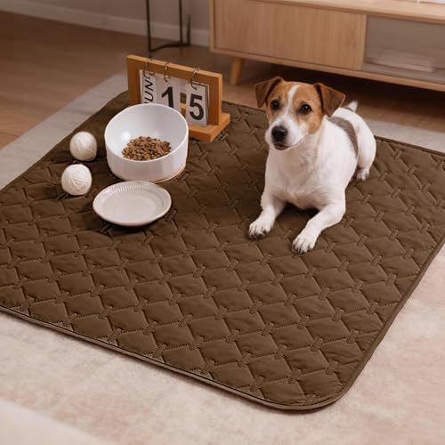 Waterproof Armchair Covers for Pets (30x30 Inch (Pack of 1) / Dark Chocolate/Light Chocolate)