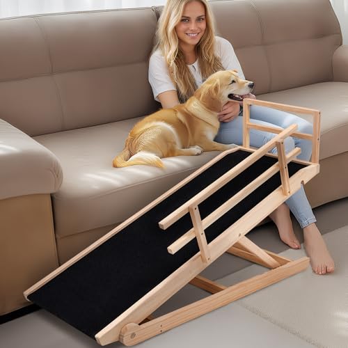 Dog Ramp for Bed & Couch (Wood / XL-for 31.4''H Bed)