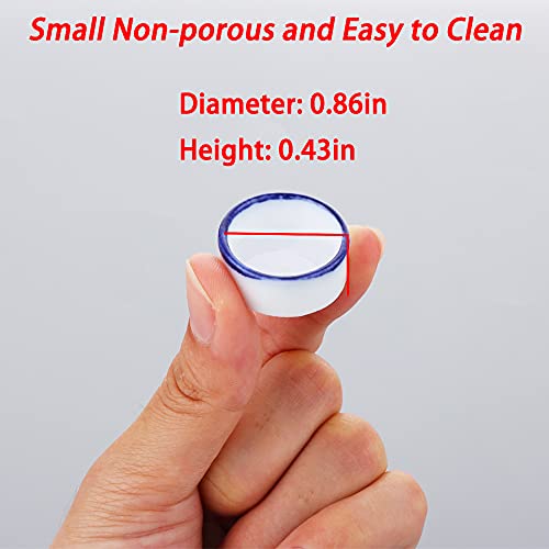 6 Pcs Spider Micro Water Bowl Mini Ceramic Dish for Spider Tarantula Millipede Tiny Reptile