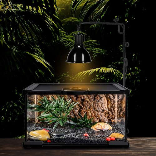 5.5 inch Dome Reptile Light Fixture Max 100W Reptile Heat Lamp (5.5inch shallow dome)