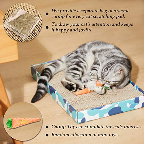 Cat Scratcher Cardboard Reversible Scratching Board Kitty Corrugated Scratching Pad Bed Catnip Included XXL 3PCS (XL-3pcs)