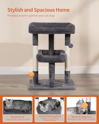 Small Cat Tree (27.5IN / Dark Gray)
