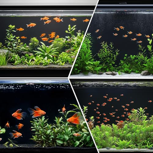 Aquarium Background Paper Decor Fish Tank Backdrop Wallpaper Electrostatic Adhesive (23.6“H×78.7”L)