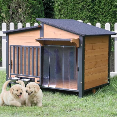 Dog House Outdoor Dog Kennel with Chew
