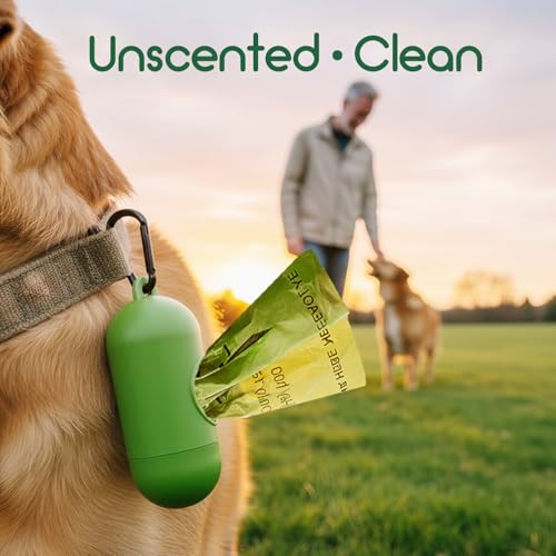 Biodegradable Dog Poop Bags Rolls 360 Count Scented (360 Count (Pack of 1) / Lemon Scent)