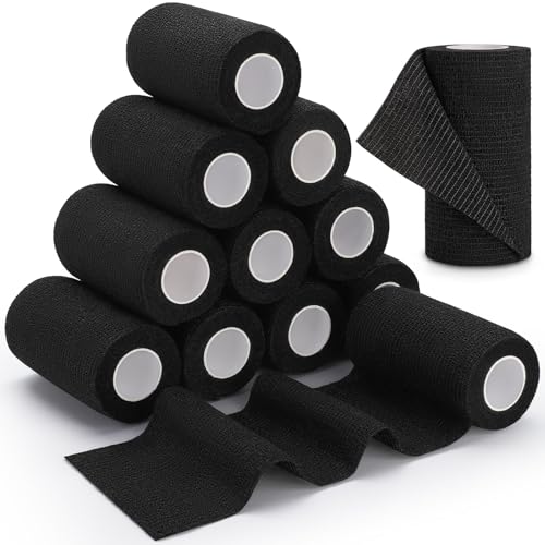 12PCS Self Adherent Bandage (Black)