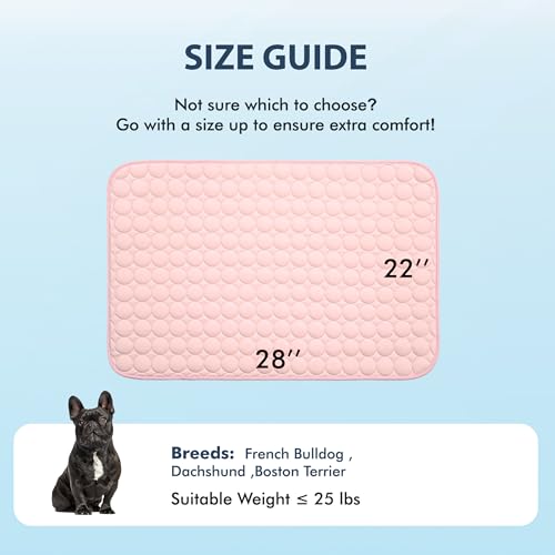 Summer Cooling Mat & Sleeping Pad (28" x 22" / Pink)
