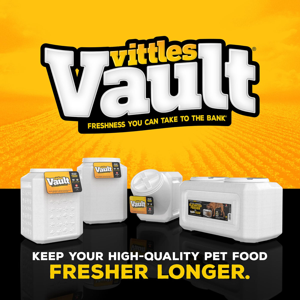 Vittles Vault Airtight Pet Food Storage Container (15 Pounds)