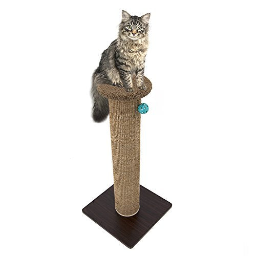 Tall Sisal Cat Scratching Post (B) Scratching Post (Tan))
