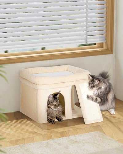 Small Cat Tree Tower for Large Cat (L—14''Beige)