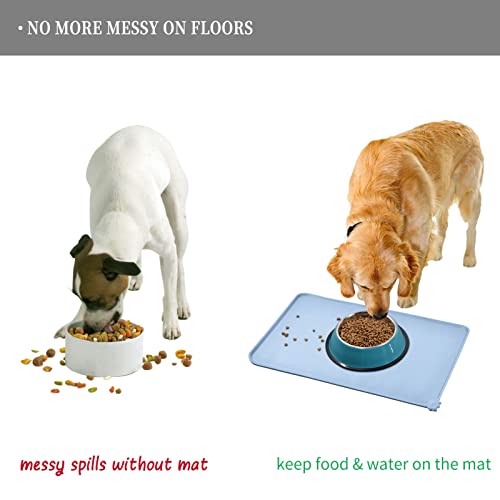Silicone Pet Feeding Mat (Warship / 24" x 16")