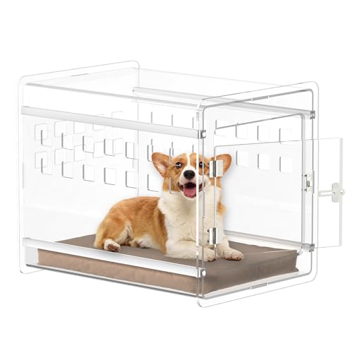 Clear Acrylic Dog Crate (24.1"L x 18.0"W x 20.0"H)