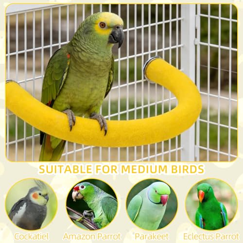U Shaped Large Parrot Perch (Large / Yellow)