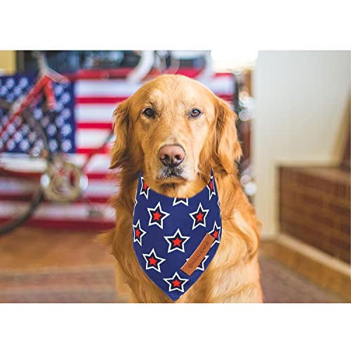American Flag Dog Bandanas 2 Pack (American Flag 1 / X-Large)