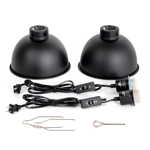 2 Pack Reptile Light Fixture (8.5in)