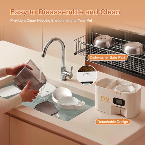 Automatic Cat Feeder and Water Dispenser 2 (White-1)