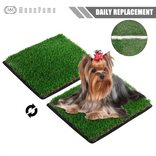 Dog Grass Pee Pads for Dogs with Tray (Small - 18 x 14 inch)